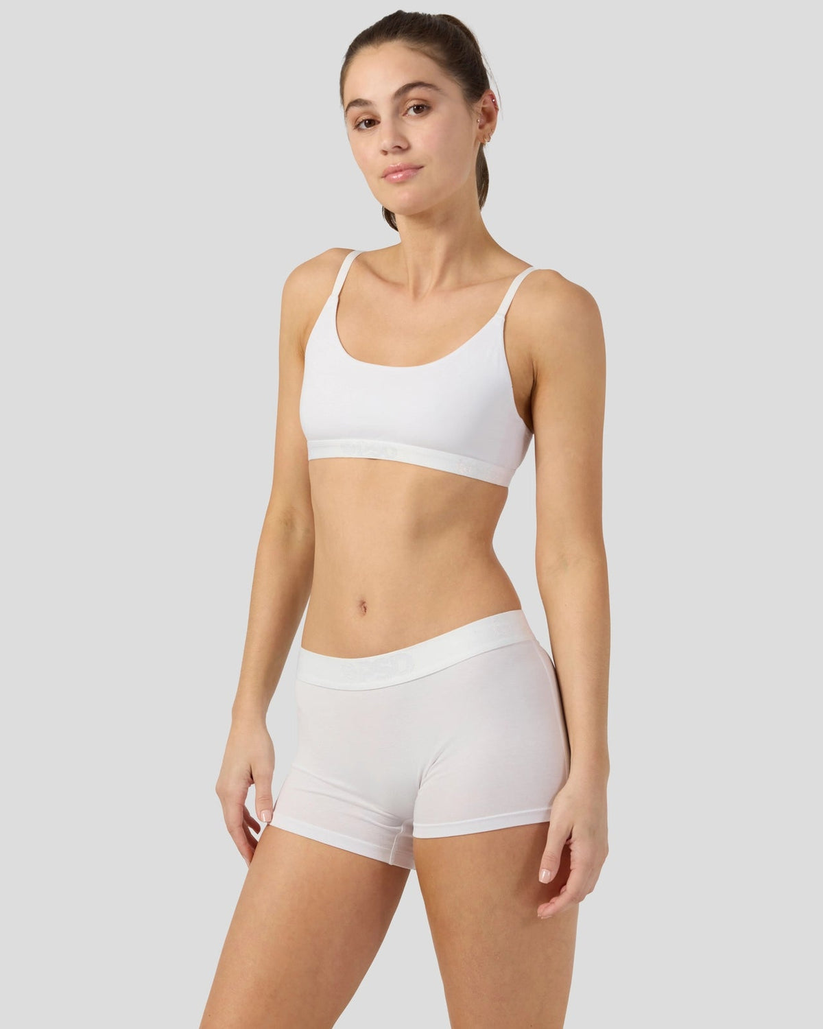 PSD Quality | Modal Solids - White - Scoop Bralette - Modal