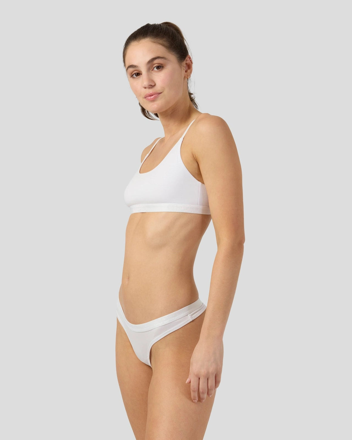 PSD Deals | Modal Solids - White - Thong - Modal