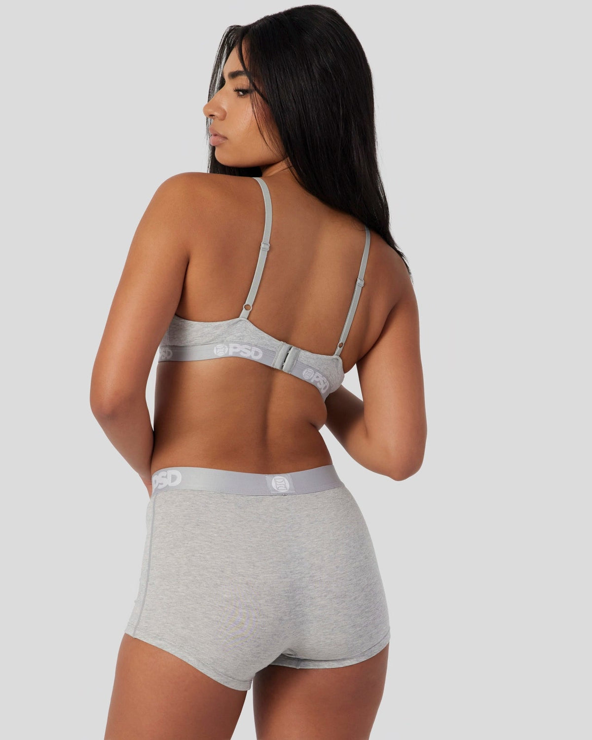 PSD Sale | Modal Solids - Athletic Grey - Triangle Bralette - Modal