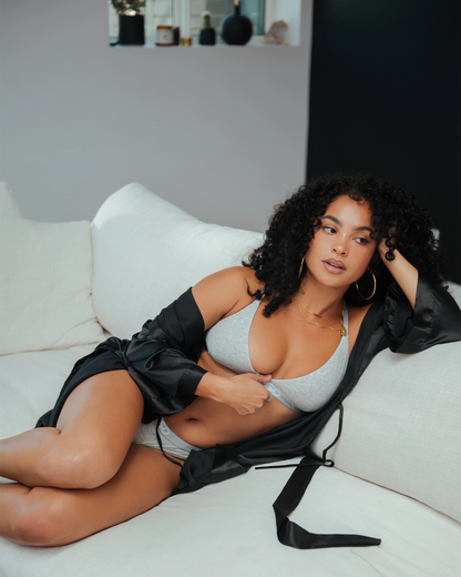 PSD Sale | Modal Solids - Athletic Grey - Triangle Bralette - Modal
