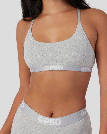 PSD Quality | Modal Solids - Athletic Grey - Scoop Bralette - Modal