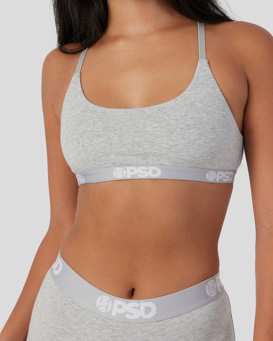 PSD Quality | Modal Solids - Athletic Grey - Scoop Bralette - Modal