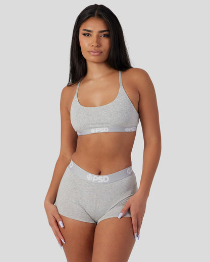 PSD Quality | Modal Solids - Athletic Grey - Scoop Bralette - Modal