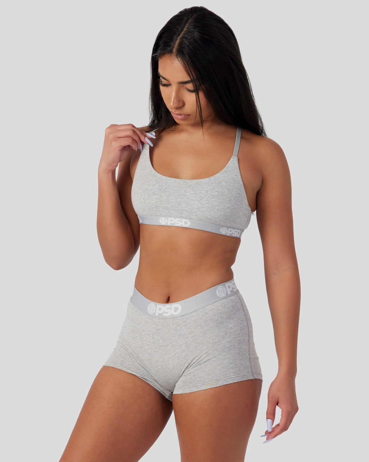 PSD Quality | Modal Solids - Athletic Grey - Scoop Bralette - Modal