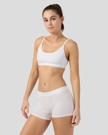 PSD Exclusive | Modal Solids - White - Boy Short - Modal