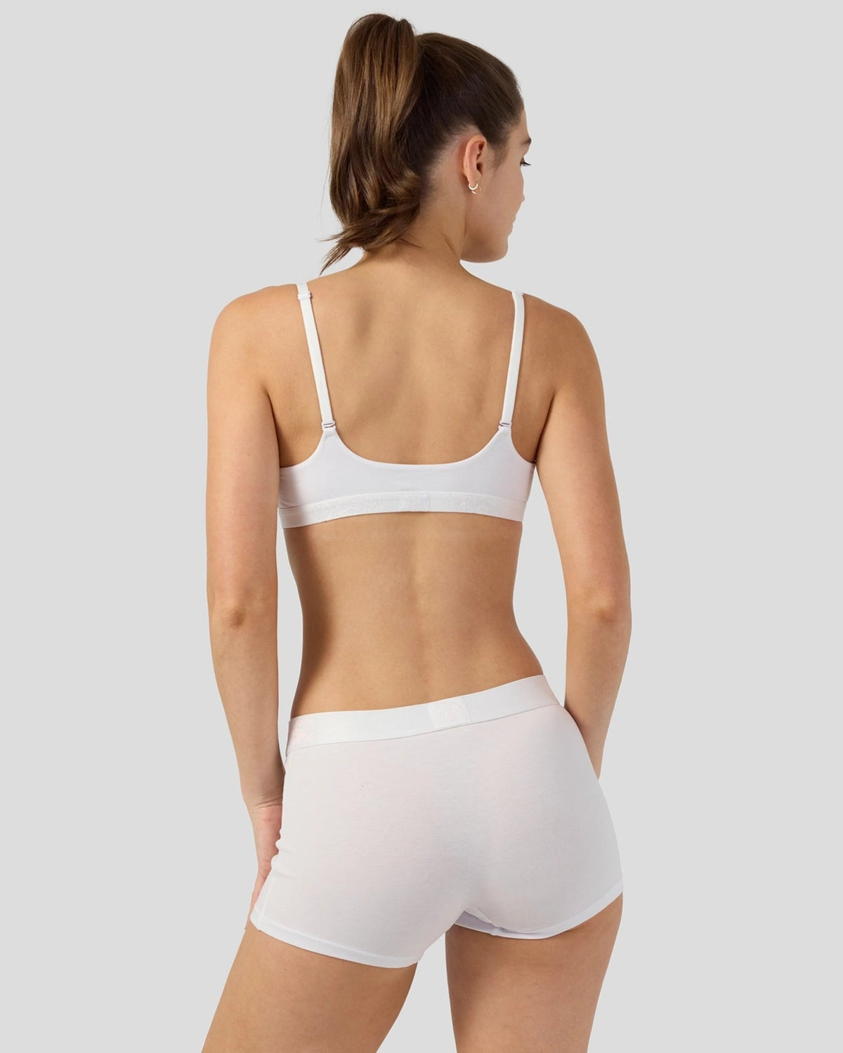 PSD Exclusive | Modal Solids - White - Boy Short - Modal