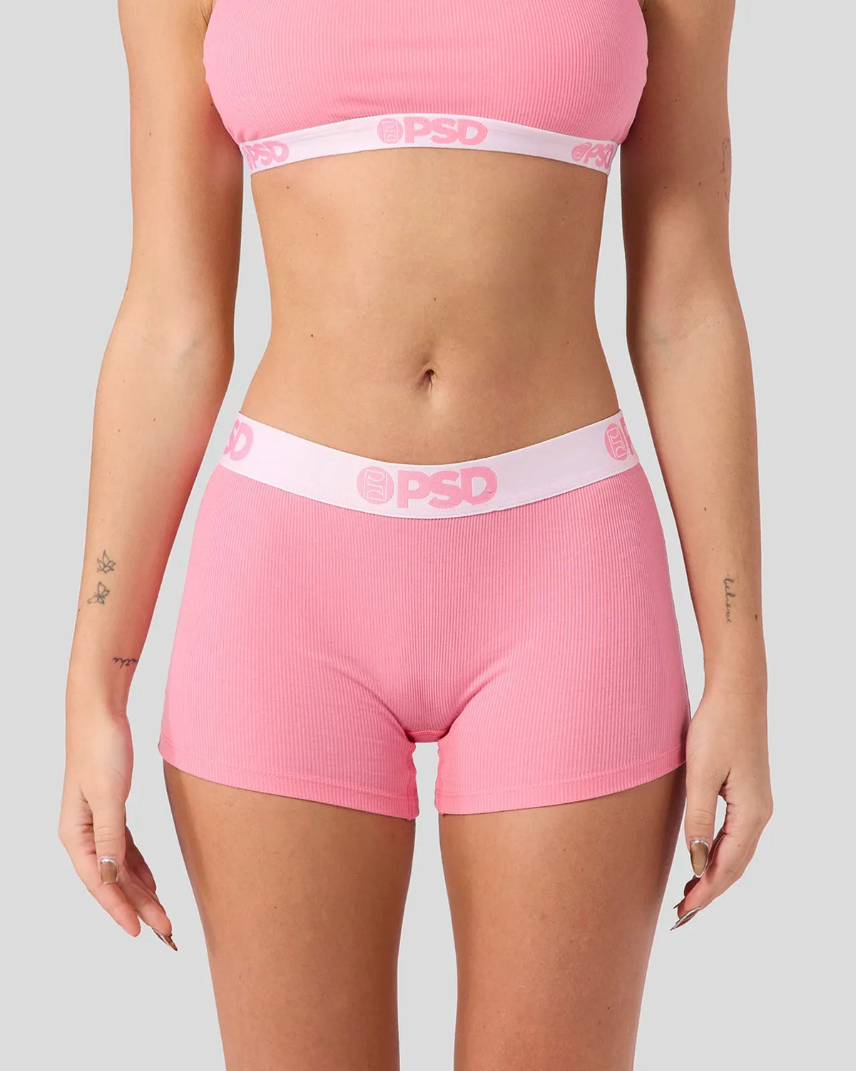PSD Premium | Ribbed - Baby Pink - Boy Short - Ribbed