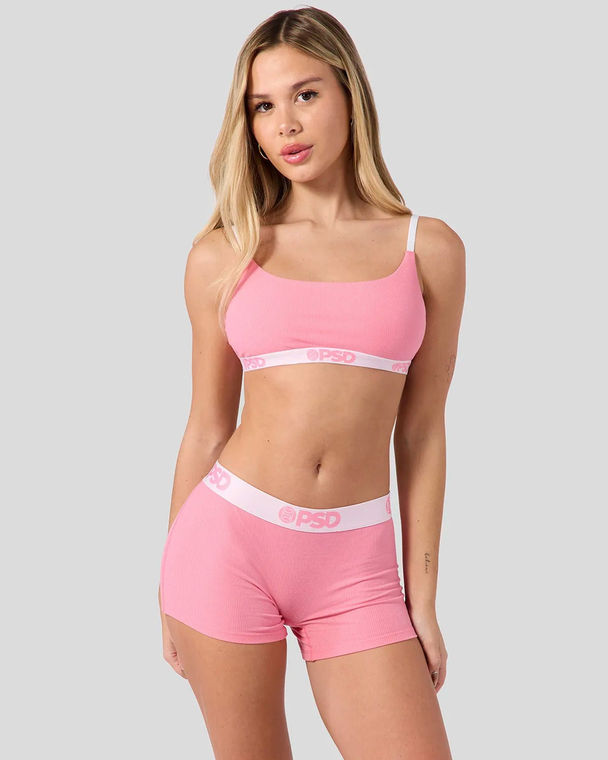 PSD Premium | Ribbed - Baby Pink - Boy Short - Ribbed