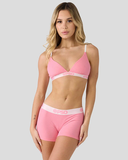 PSD Quality | Ribbed - Baby Pink - Triangle Bralette - Ribbed