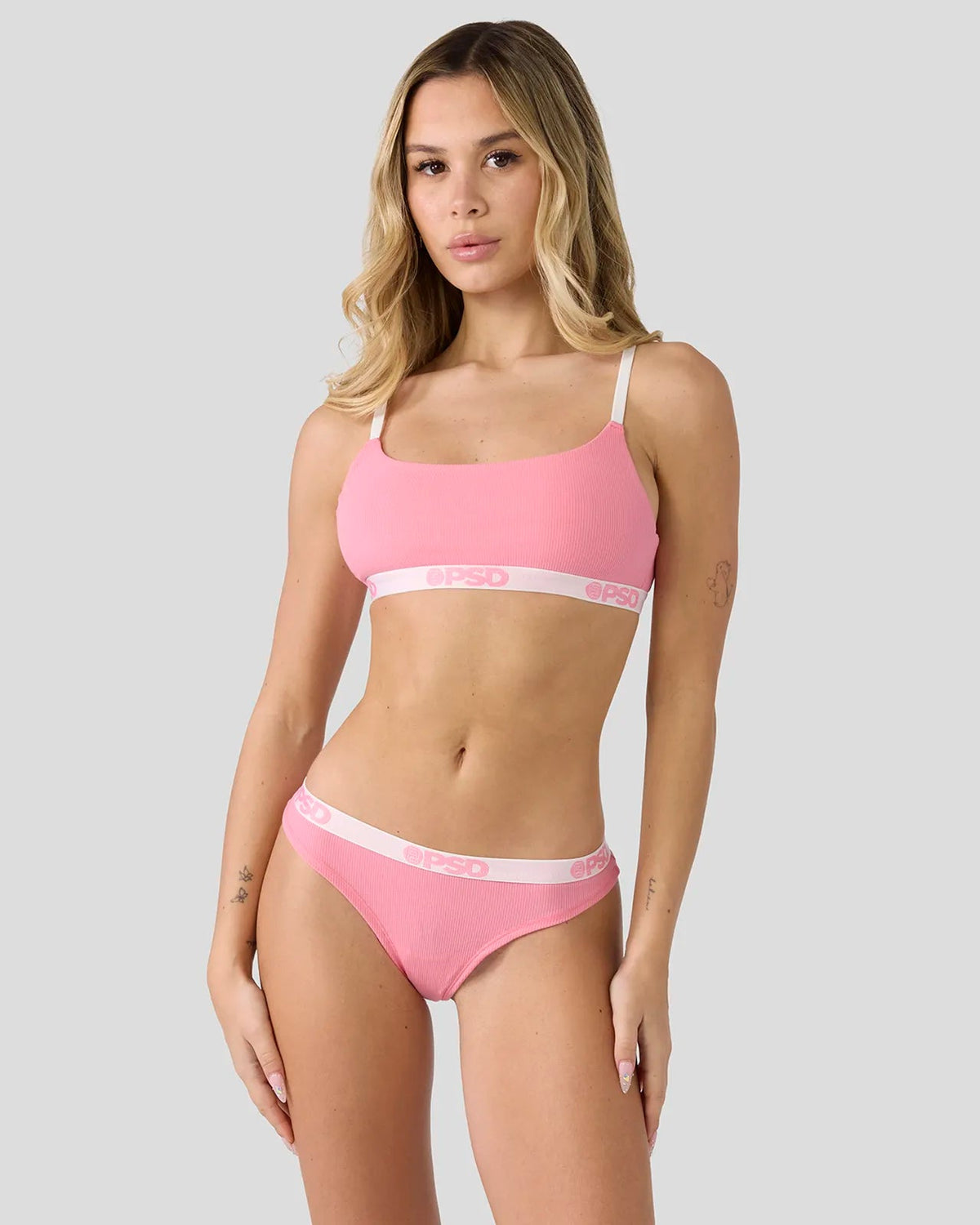 PSD Signature | Ribbed - Baby Pink - Thong - Ribbed