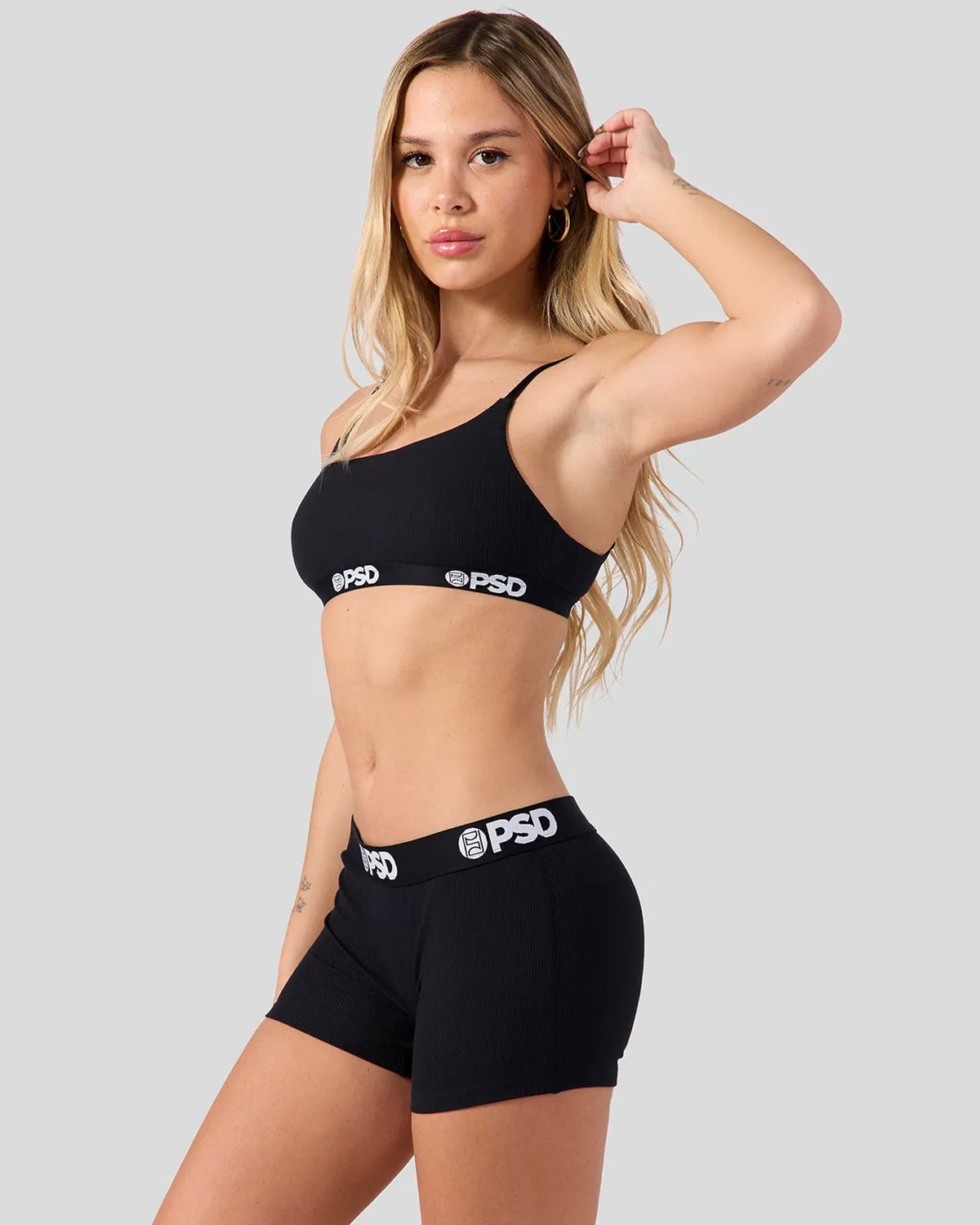 PSD Discount | Ribbed - Black - Boy Short - Ribbed