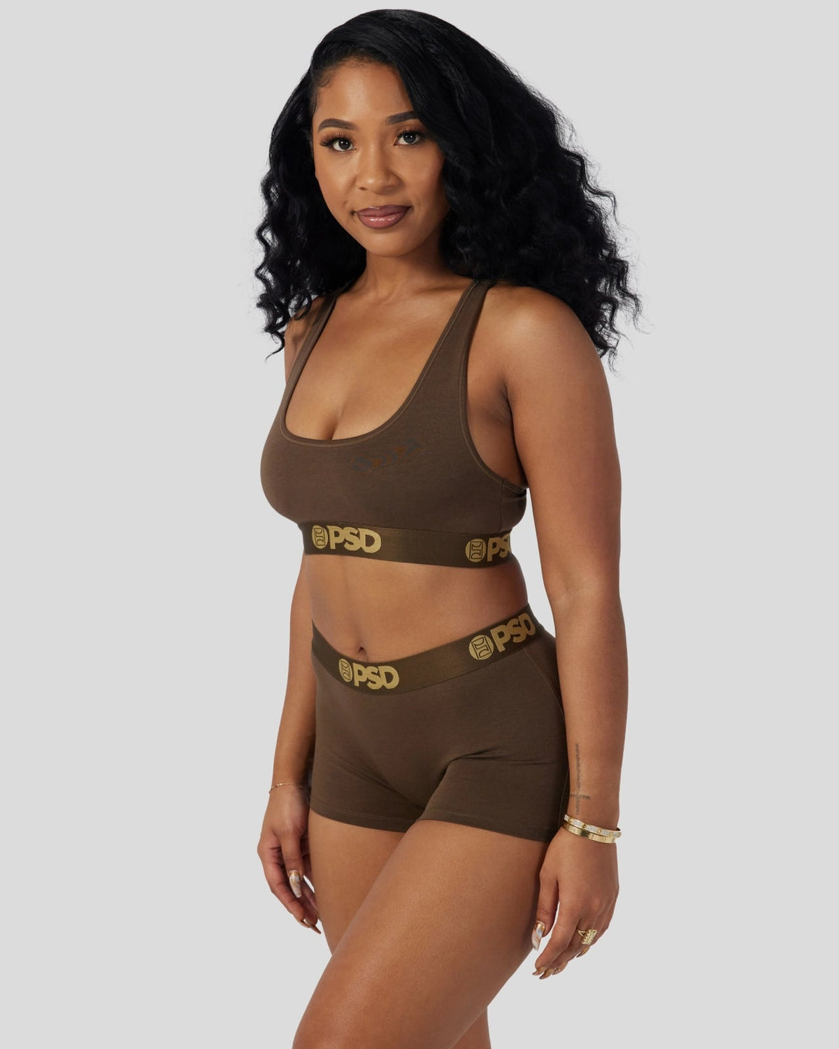 PSD Sale | Modal Solids - Cocoa - Sports Bra - Modal