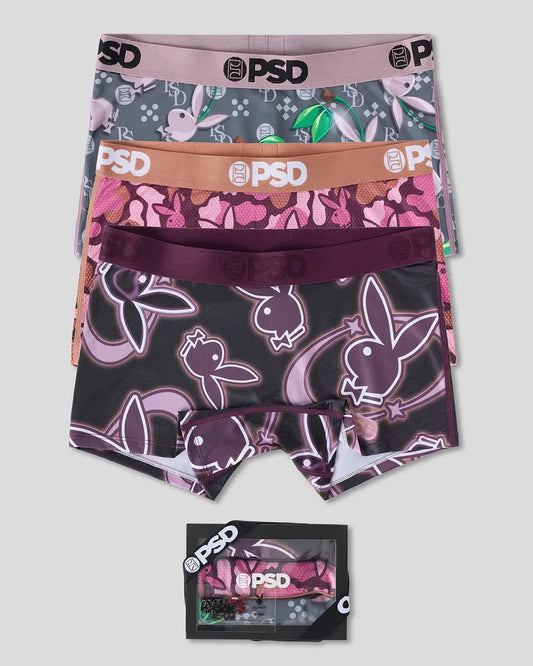 PSD Deals | 3 Pack - Playboy Tumble - Boy Short