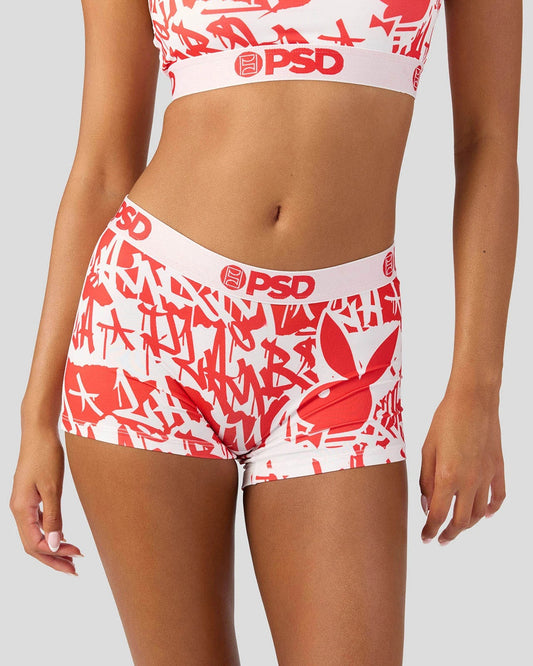 PSD Popular | Playboy - Red Tags - Boy Short