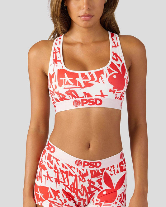 PSD Recommended | Playboy - Red Tags - Sports Bra