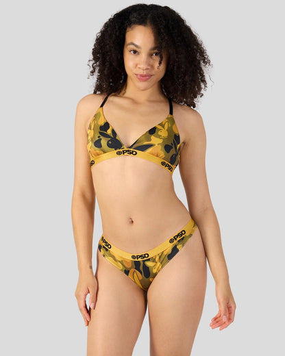 PSD Best Price | Playboy - Silk Gold - Triangle Bralette