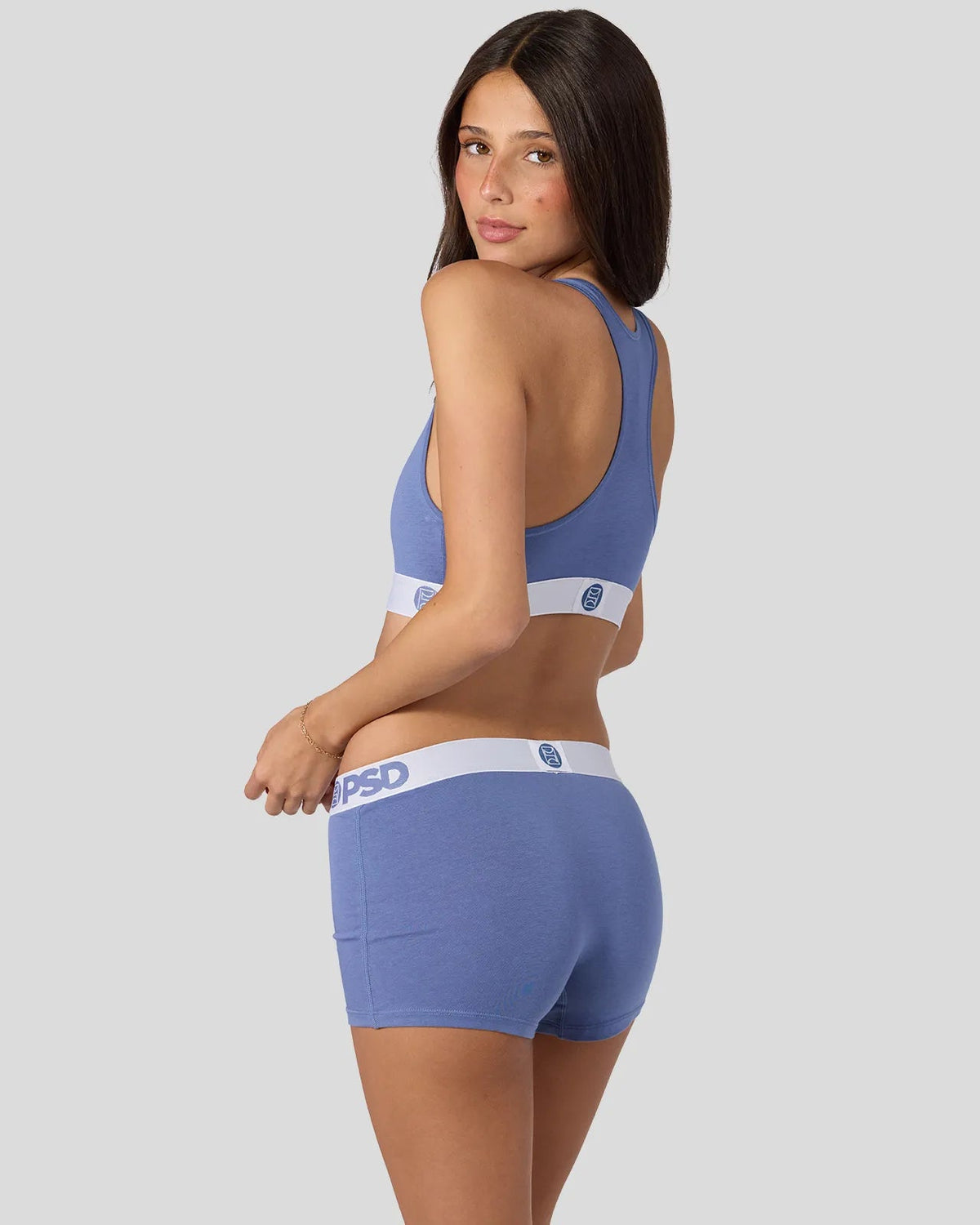 PSD Popular | Modal Solids - Blue Denim - Sports Bra - Modal