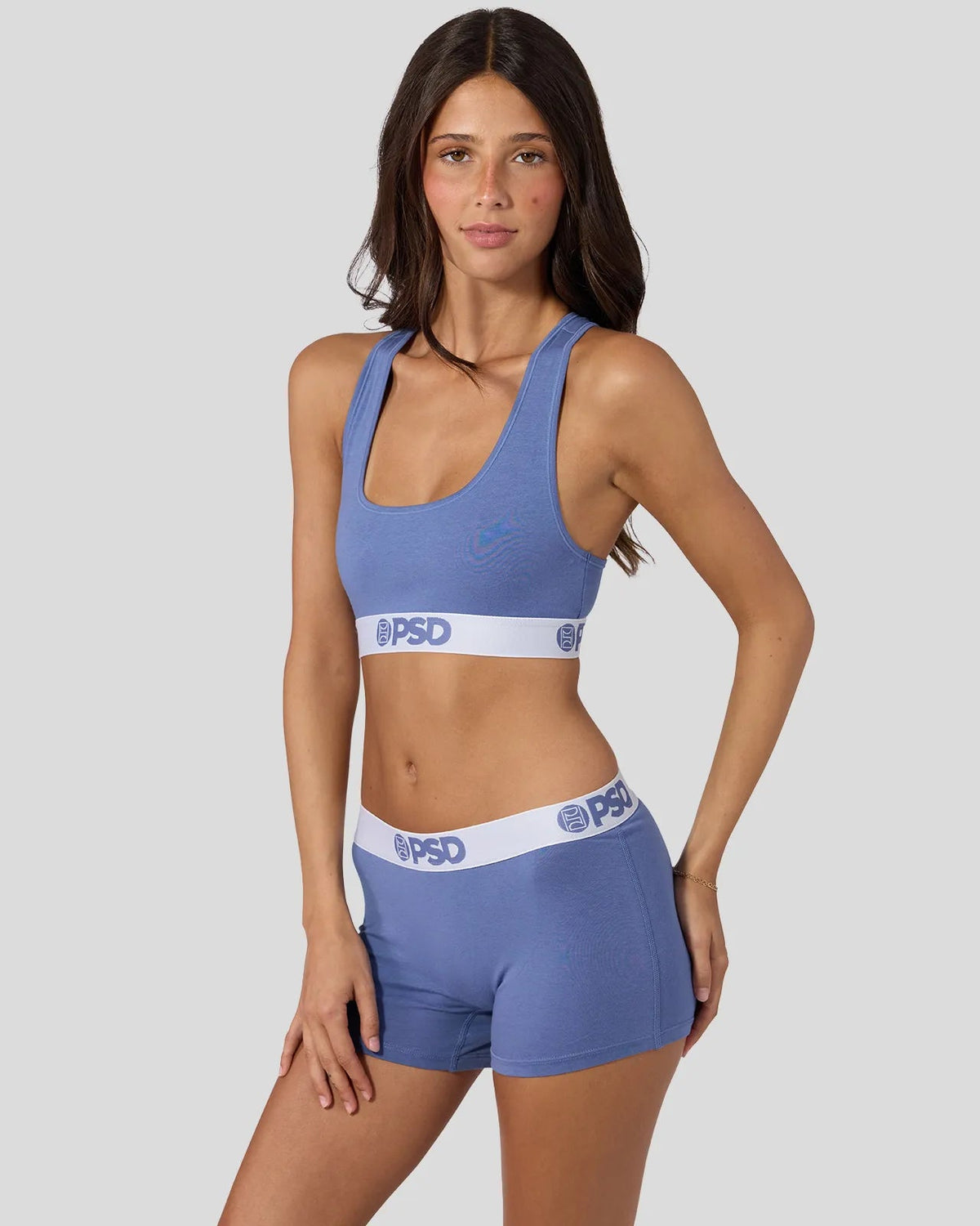 PSD Popular | Modal Solids - Blue Denim - Sports Bra - Modal