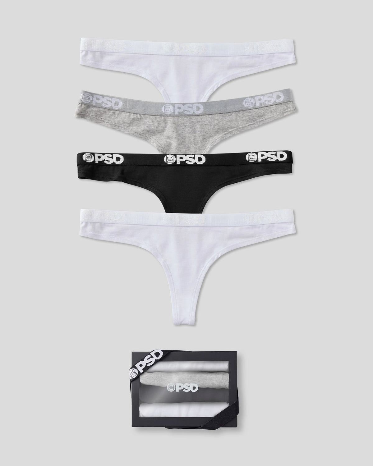 PSD Popular | Modal 4 Pack - Everyday Solids - Thong - Modal