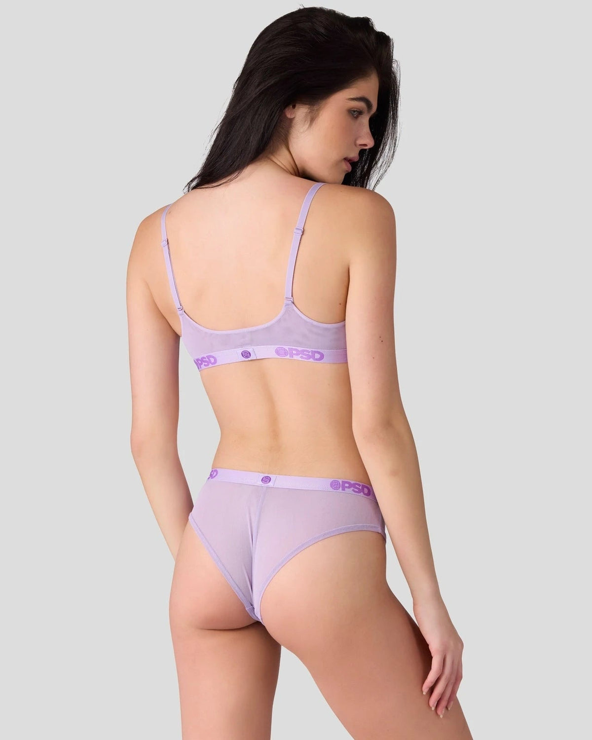 PSD Value | Mesh - Solid Lavender - Scoop Bralette - Mesh