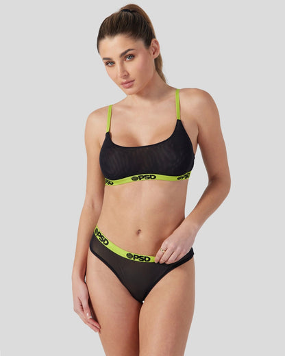 PSD Recommended | Mesh - Solid Black - Cheeky - Mesh