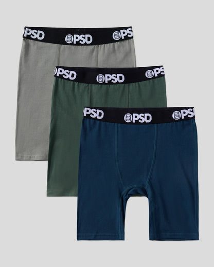 PSD Great Value | Solids 3 Pack - Night - Youth Underwear - Cotton