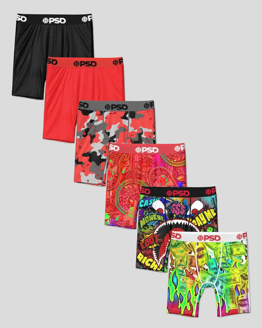 PSD Sale | 6 Pack - Red Vault - Youth Underwear