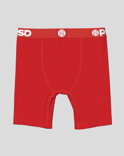 PSD Signature | Solids 3 Pack - Core Red - Youth Underwear - Cotton