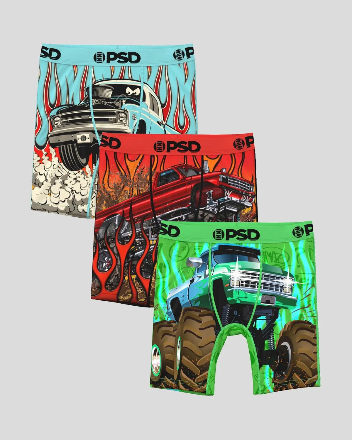 PSD Featured | 3 Pack - Big Wheels - Youth Underwear
