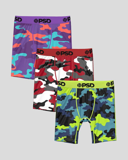 PSD New | 3 Pack - Camo Ops - Youth Underwear