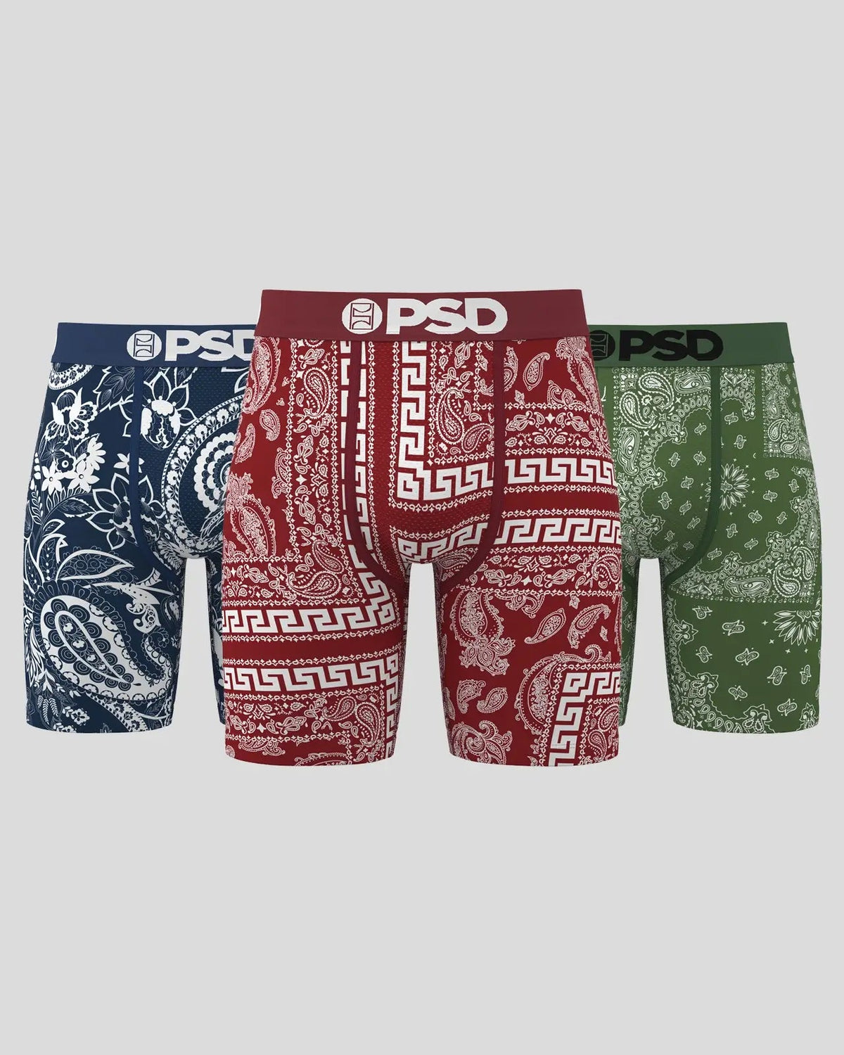 PSD Best Price | 3 Pack - Dark Bandana - Standard Length
