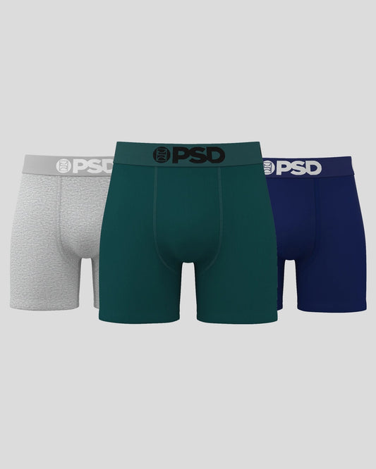 PSD Latest | Solids 3 Pack - Faded - Mid Length - Cotton