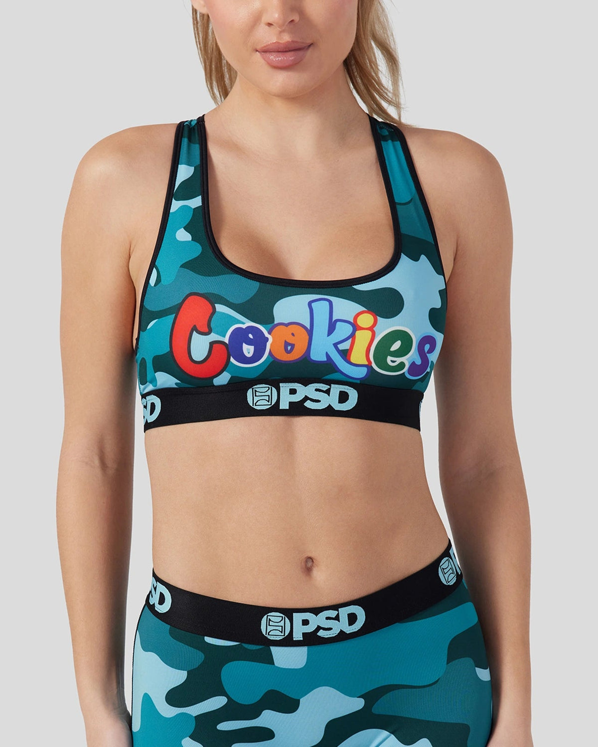 PSD Everyday | Cookies - Blue Camo - Sports Bra