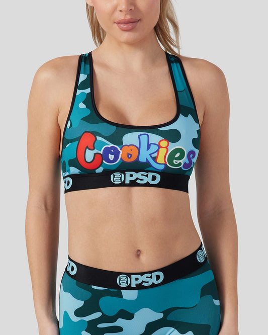 PSD Everyday | Cookies - Blue Camo - Sports Bra