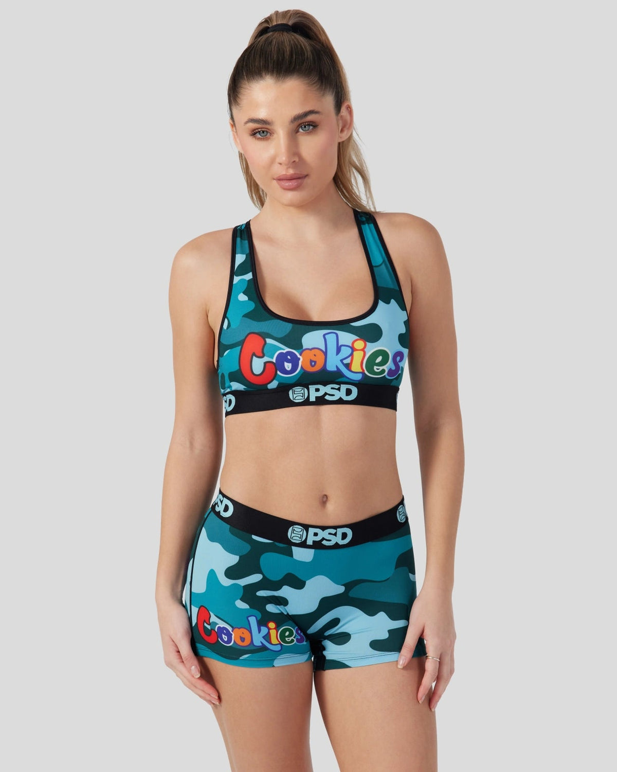 PSD Everyday | Cookies - Blue Camo - Sports Bra