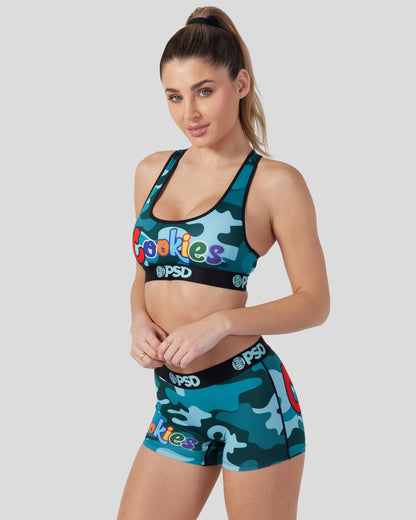 PSD Everyday | Cookies - Blue Camo - Sports Bra