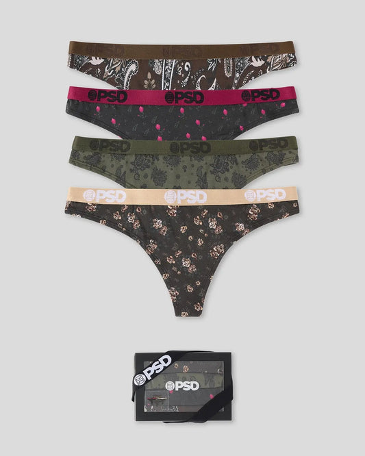 PSD Sale | Modal 4 Pack - Floanda - Thong - Modal