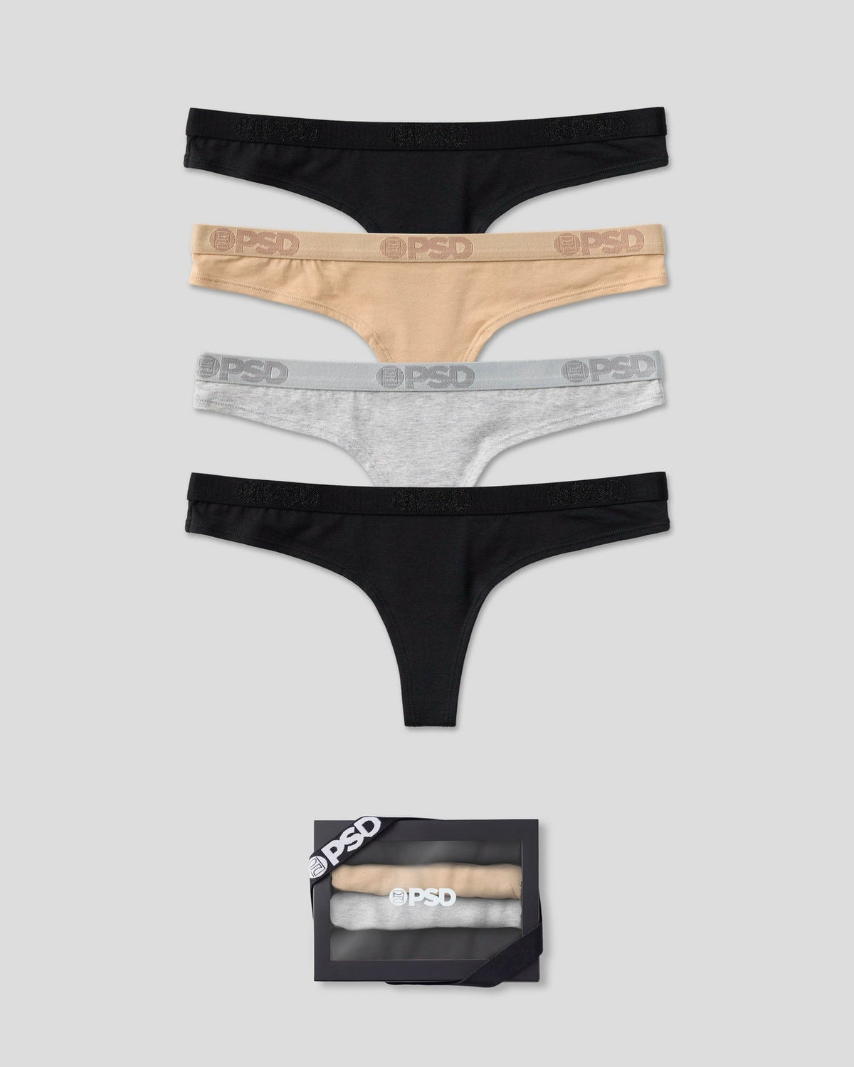 PSD Special Offer | Modal 4 Pack - Neutral - Thong - Modal
