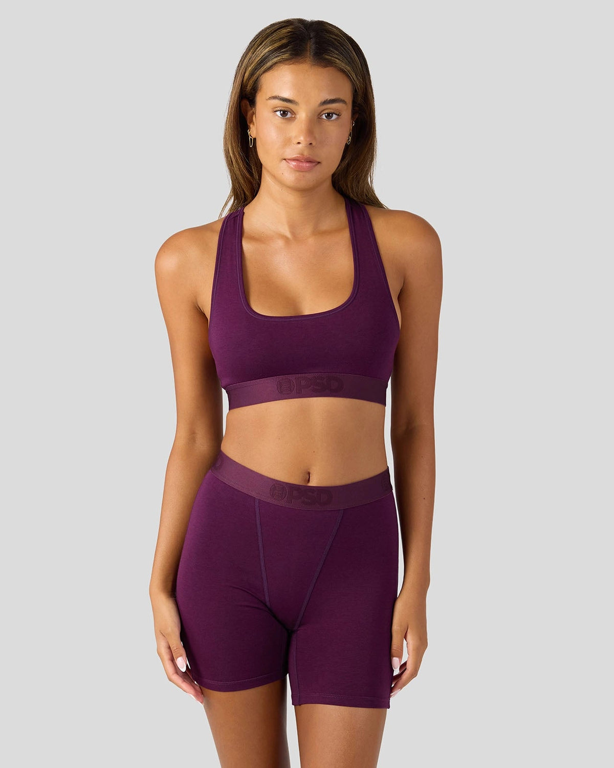 PSD Everyday | Modal Solids - Plum - Womens Boxer Brief - Modal