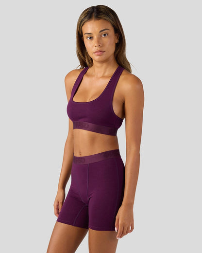 PSD Everyday | Modal Solids - Plum - Womens Boxer Brief - Modal