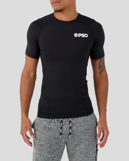 PSD Sale | Compression Tee Short Sleeve - Black - Compression Tee