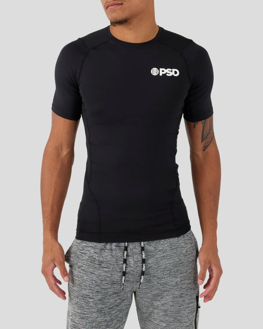 PSD Sale | Compression Tee Short Sleeve - Black - Compression Tee