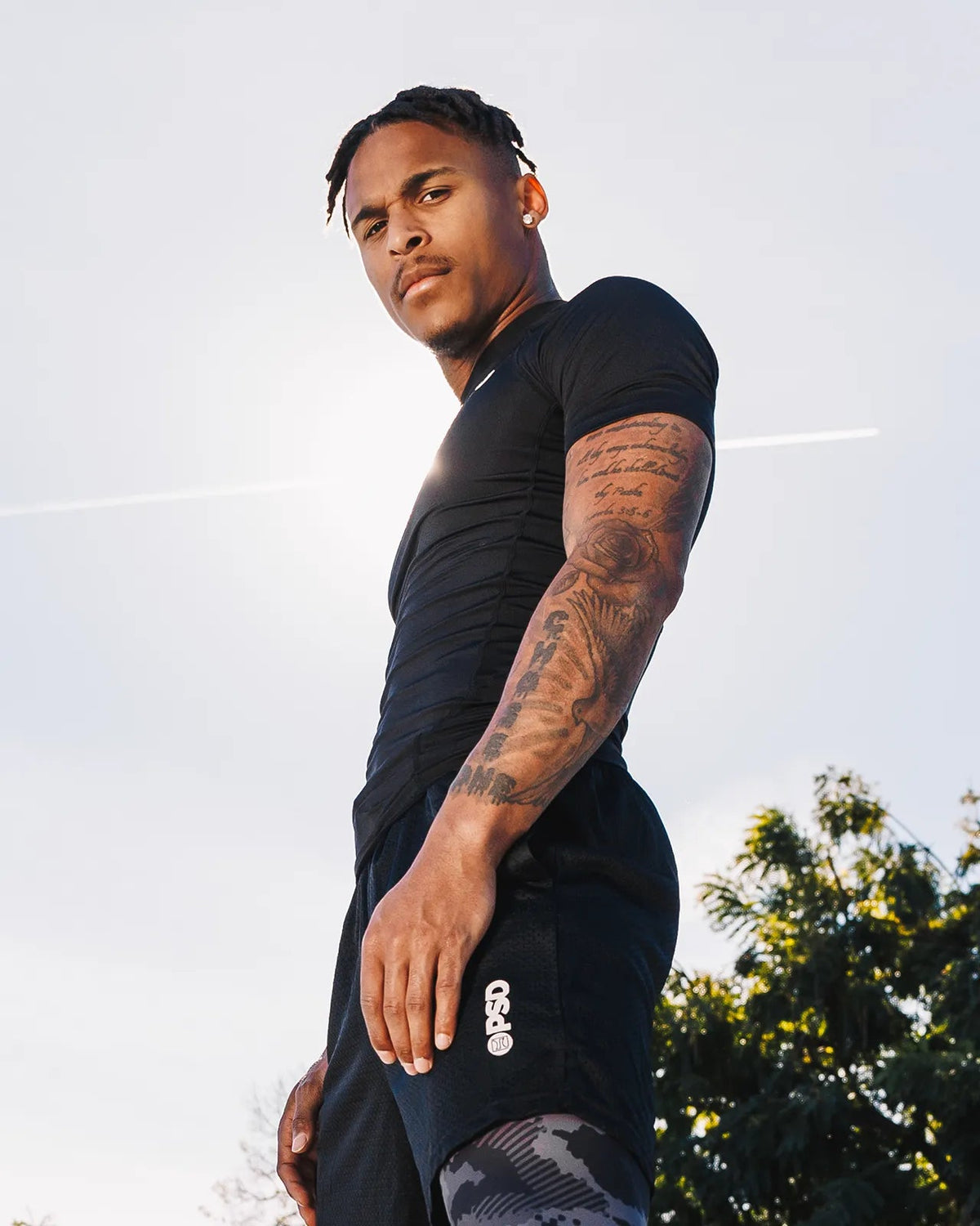 PSD Sale | Compression Tee Short Sleeve - Black - Compression Tee