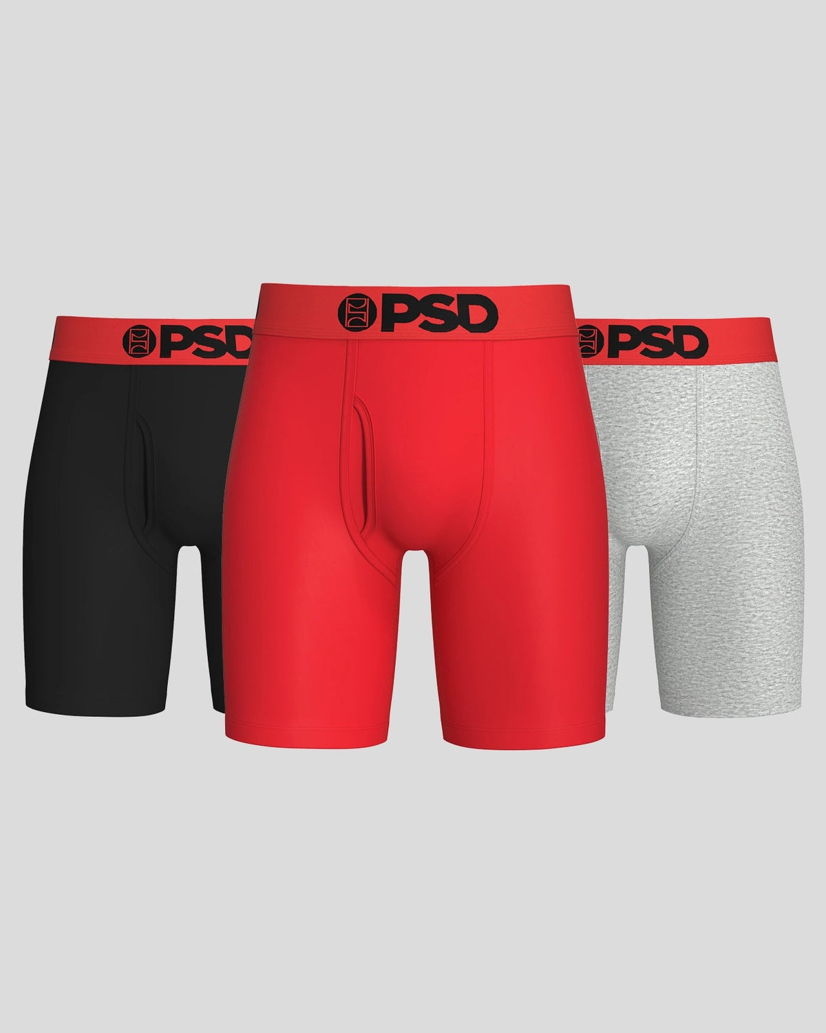 PSD Featured | Modal 3 Pack - Red/Grey/Black - Standard Length - Modal