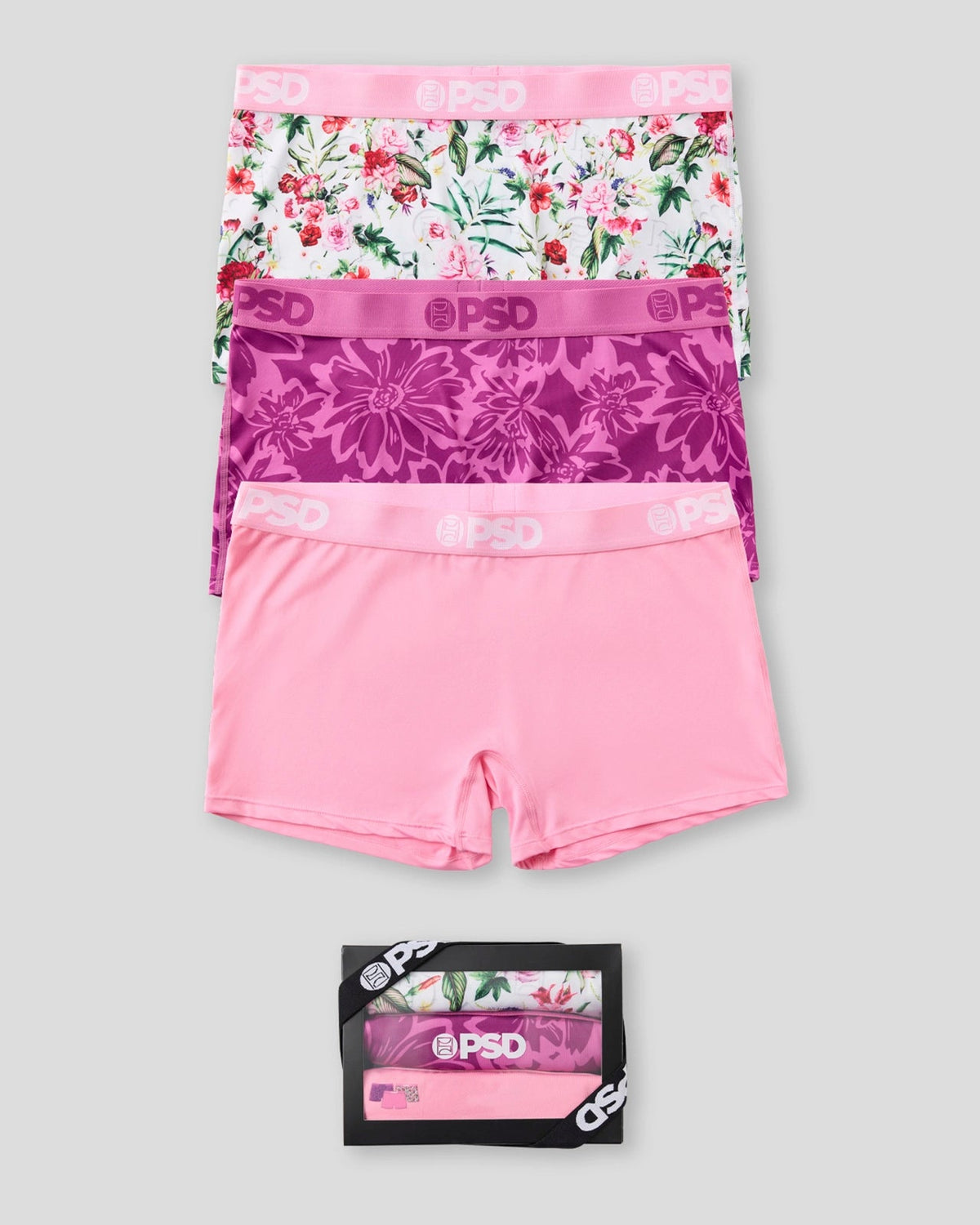 PSD Sale | 3 Pack - Floral Bliss - Boy Short