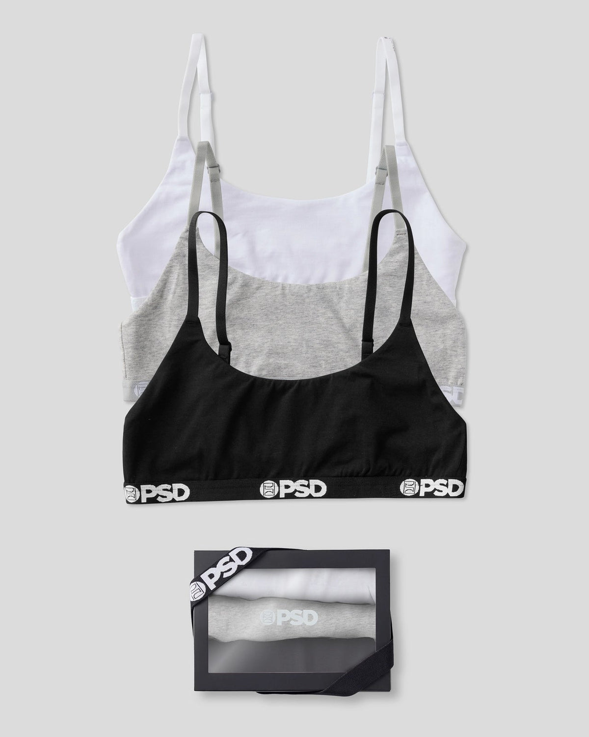 PSD Discount | Modal 3 Pack - Everyday Solids - Scoop Bralette - Modal