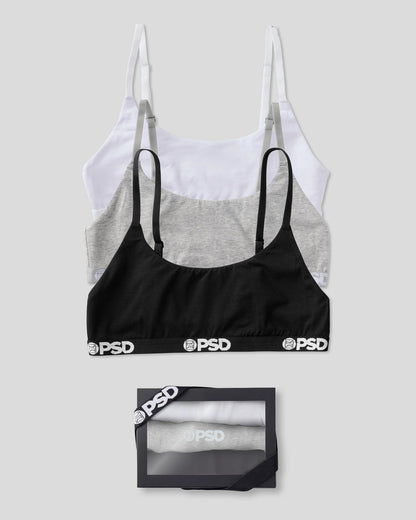 PSD Discount | Modal 3 Pack - Everyday Solids - Scoop Bralette - Modal
