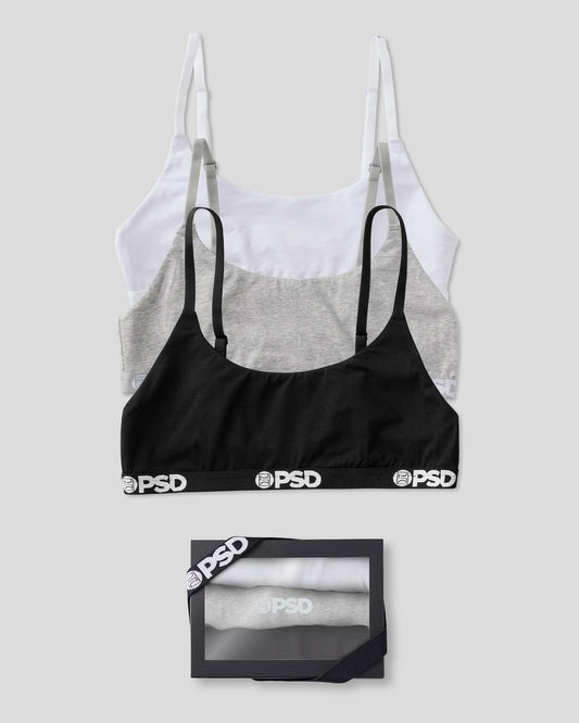 PSD Discount | Modal 3 Pack - Everyday Solids - Scoop Bralette - Modal
