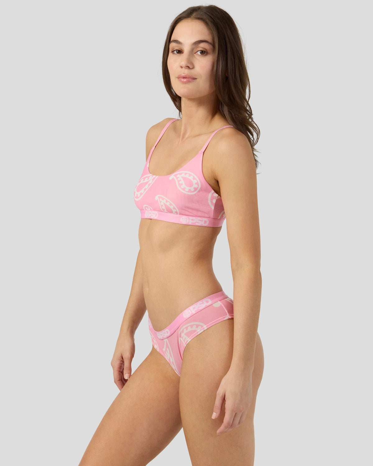 PSD Exclusive | Mesh - Pink Bandana - Scoop Bralette - Mesh