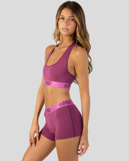 PSD Deals | Modal Solids - Mag Purp - Sports Bra - Modal